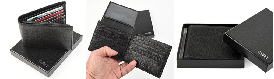 qubelsecure rfid wallet for men